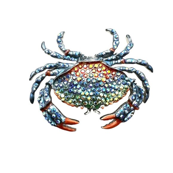 Kirks Folly Womens Crystal Magnetic Enhancer Pendant Sea Crab - Picture 2 of 3